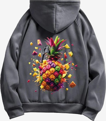 RMK Sweatshirt 'Ananas' in Grey: front