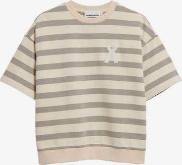 ARMEDANGELS Sweatshirt BAMIKAA STRIPE in Beige: Vorderseite