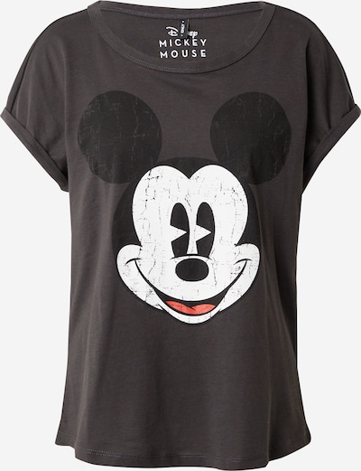 ONLY T-shirt 'MICKEY' en gris basalte / rouge / noir / blanc, Vue avec produit