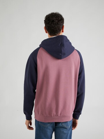 Iriedaily Zip-Up Hoodie 'De College 2' in Blue