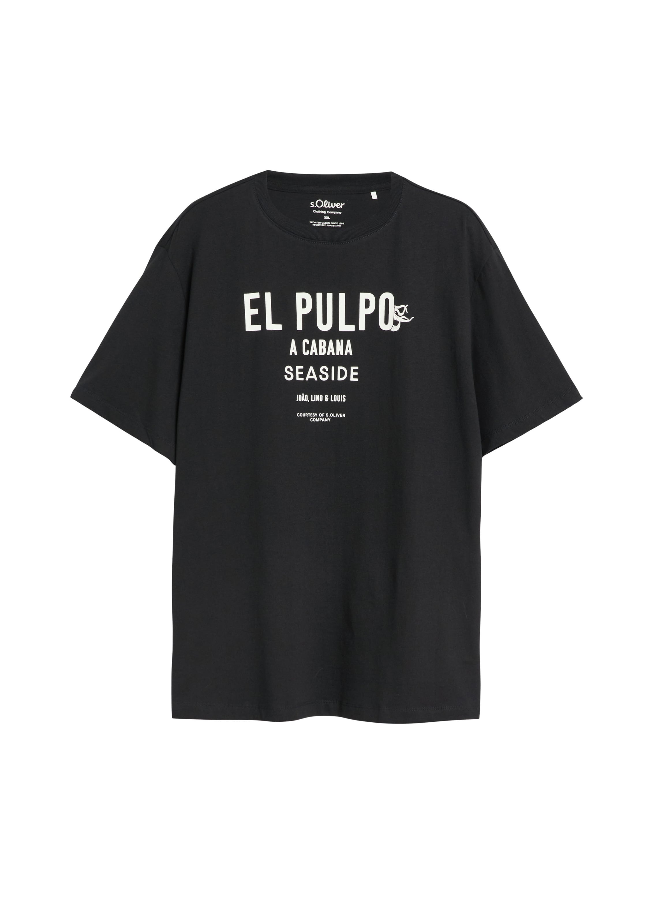 s.Oliver T-Shirt in Schwarz: Vorderseite