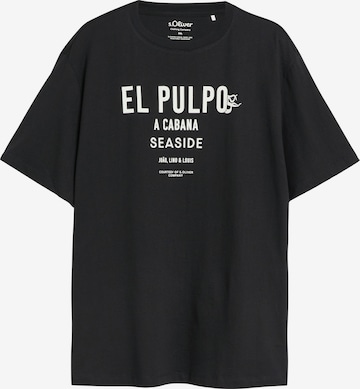 s.Oliver T-Shirt in Schwarz: Vorderseite