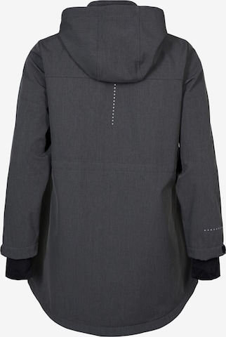 Zizzi Between-season jacket 'MAURA' in Grey