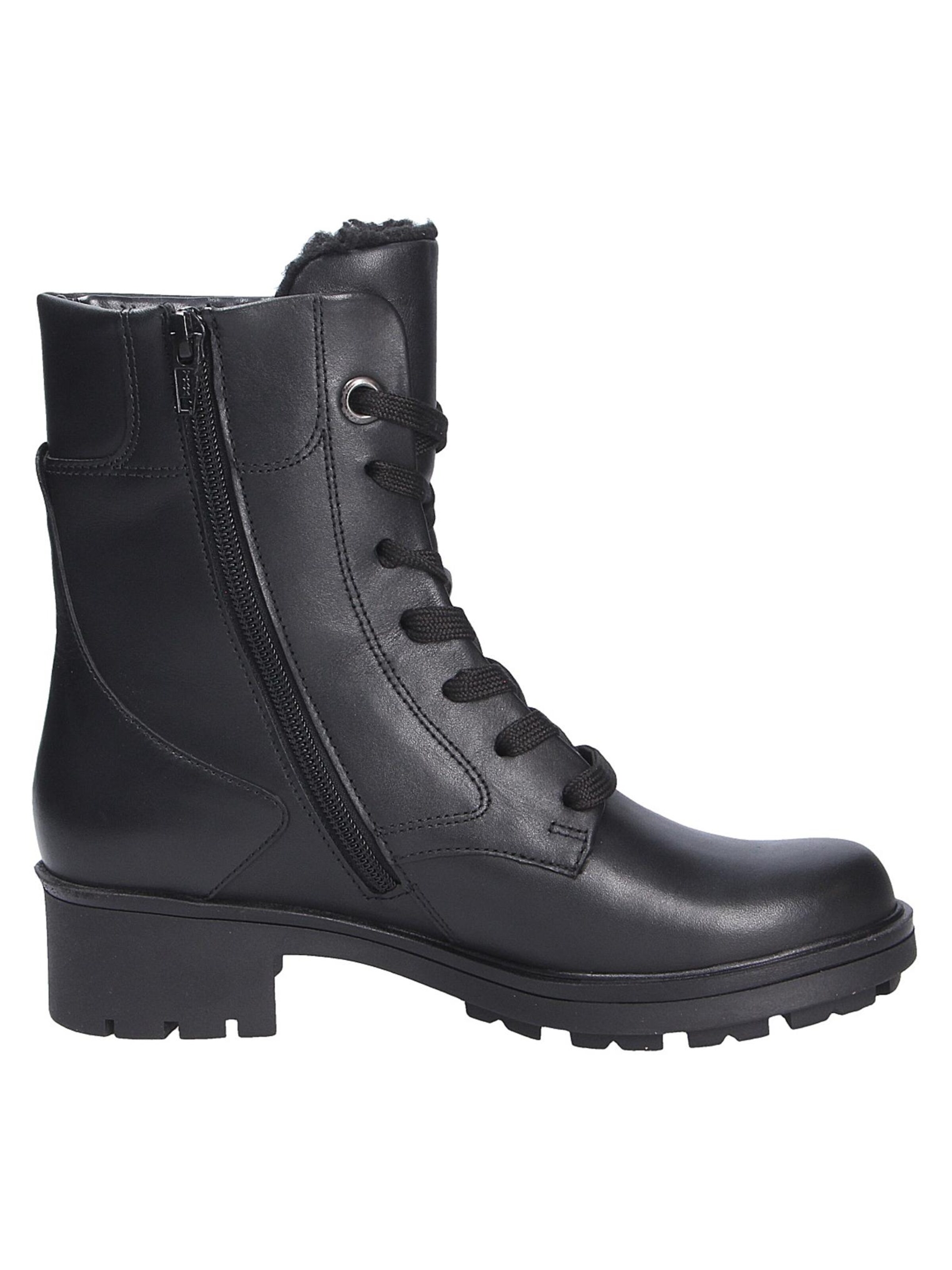 GABOR Lace-Up Boots in Black