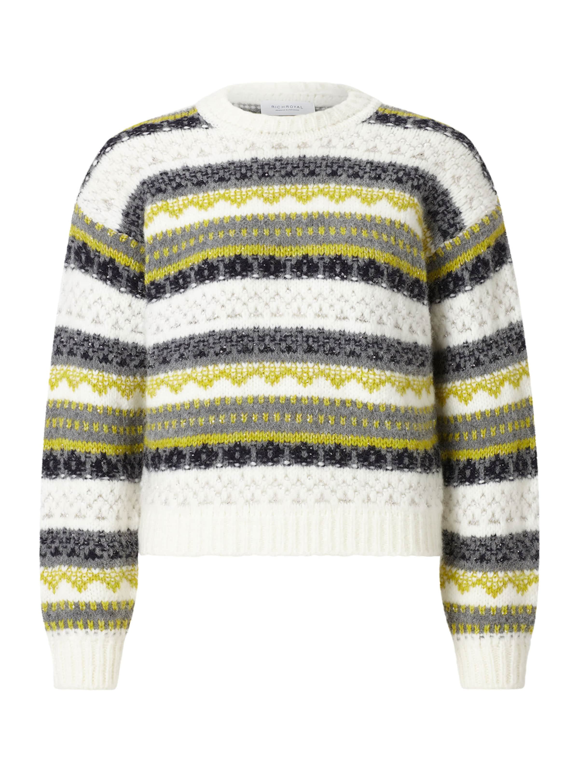 Rich & Royal Sweter w kolorze biały: przód