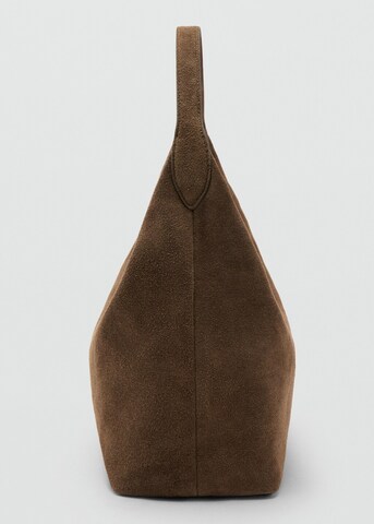 MANGO Shoulder Bag 'Curro' in Brown