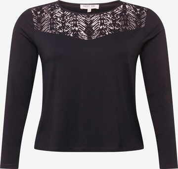 ABOUT YOU Curvy Shirt 'Enola' in Zwart: voorkant