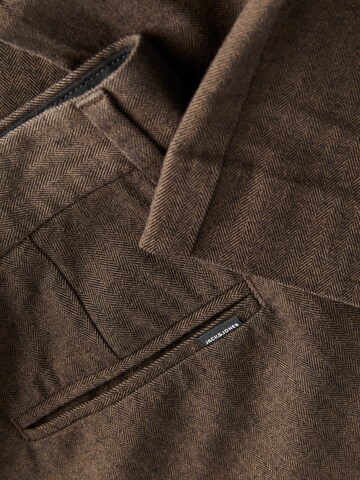 JACK & JONES Wide leg Trousers with creases in Brown
