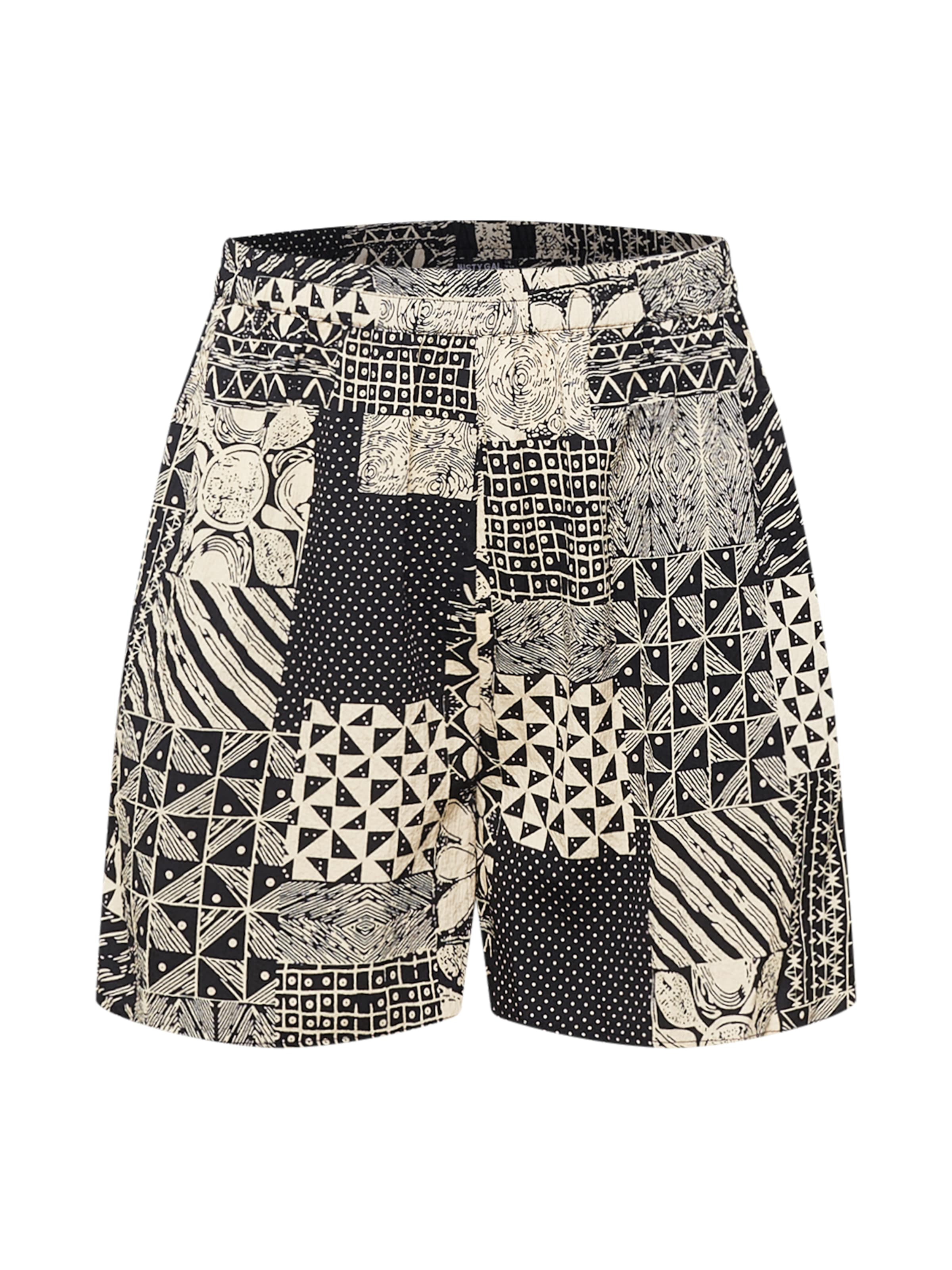 Nasty Gal Plus Regular Trousers in Black: front