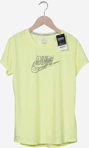 NIKE Top & Shirt in M in Yellow: front