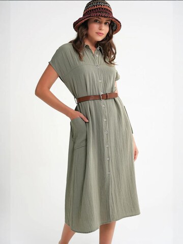 MixRay - Vestidos camiseiros em verde