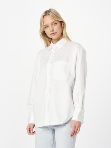 Calvin Klein Blouse in Wit: voorkant