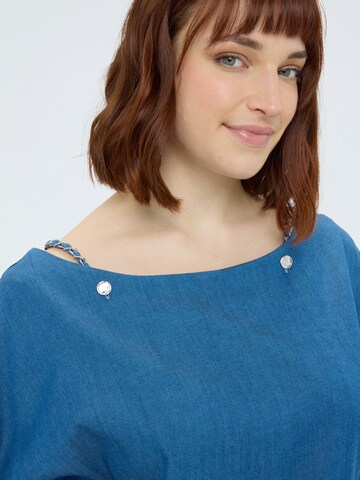 Chemisier Fiorella Rubino en bleu