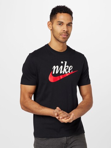 Nike Sportswear Shirt 'Futura 2' in Zwart: voorkant