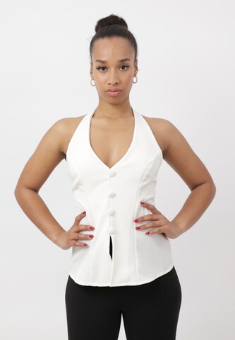 Elara Top in Beige