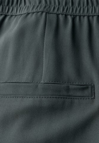 STREET ONE Loosefit Wide Leg Twill Hose in Grün