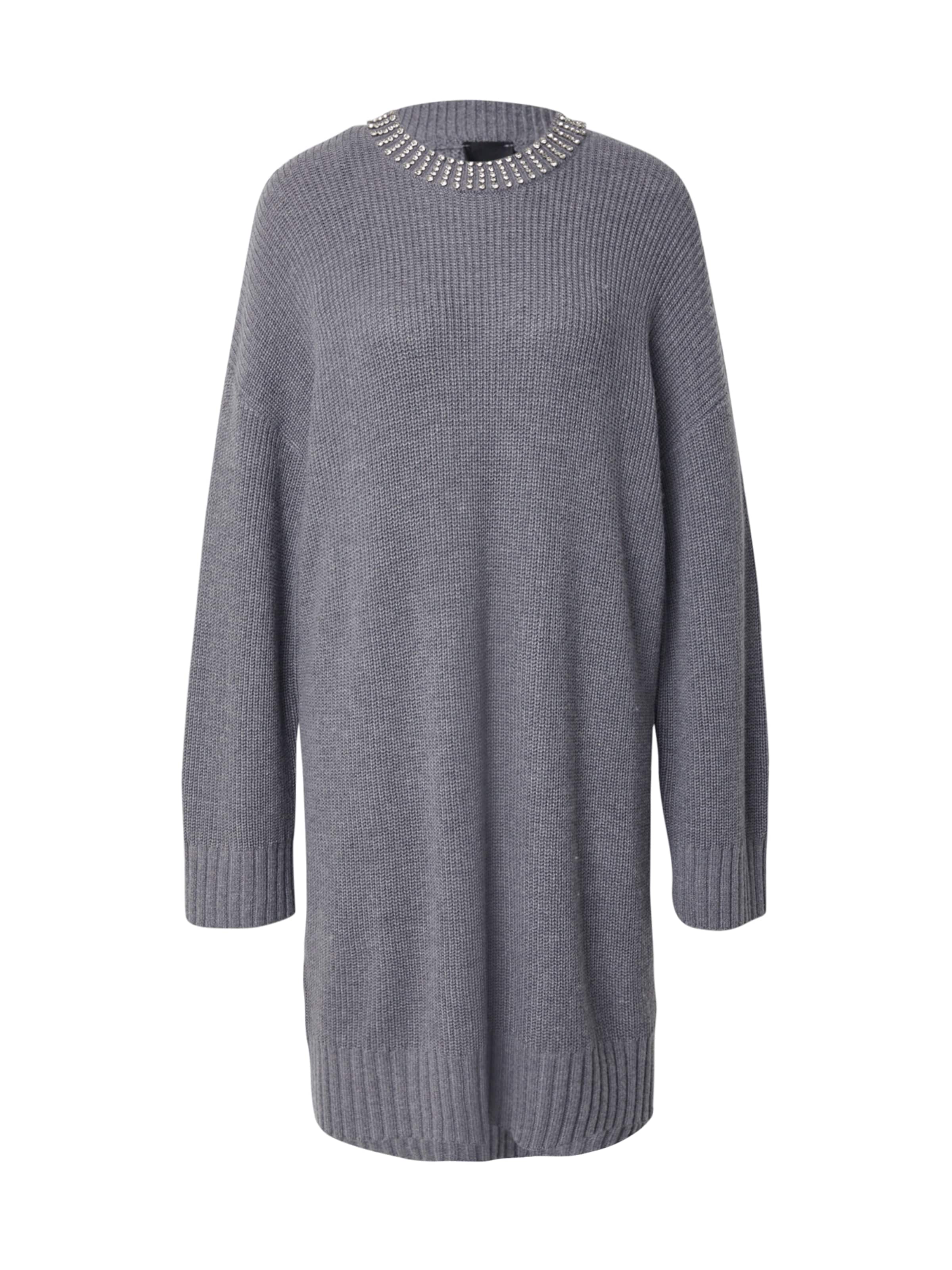 PINKO Knitted dress 'ASK' in Grey: front