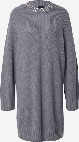 pilka PINKO Megzta suknelė 'ASK': priekis