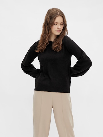 Pullover 'Perla' di PIECES in nero: frontale