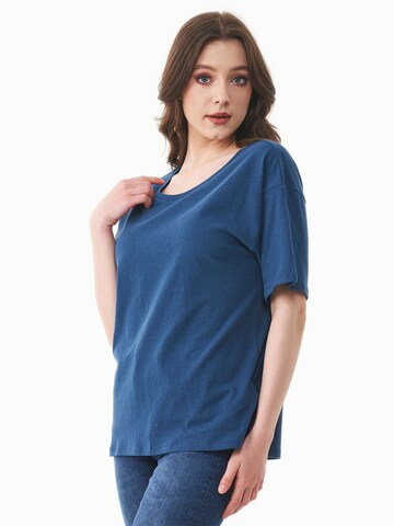 Organication T-Shirt in Blau