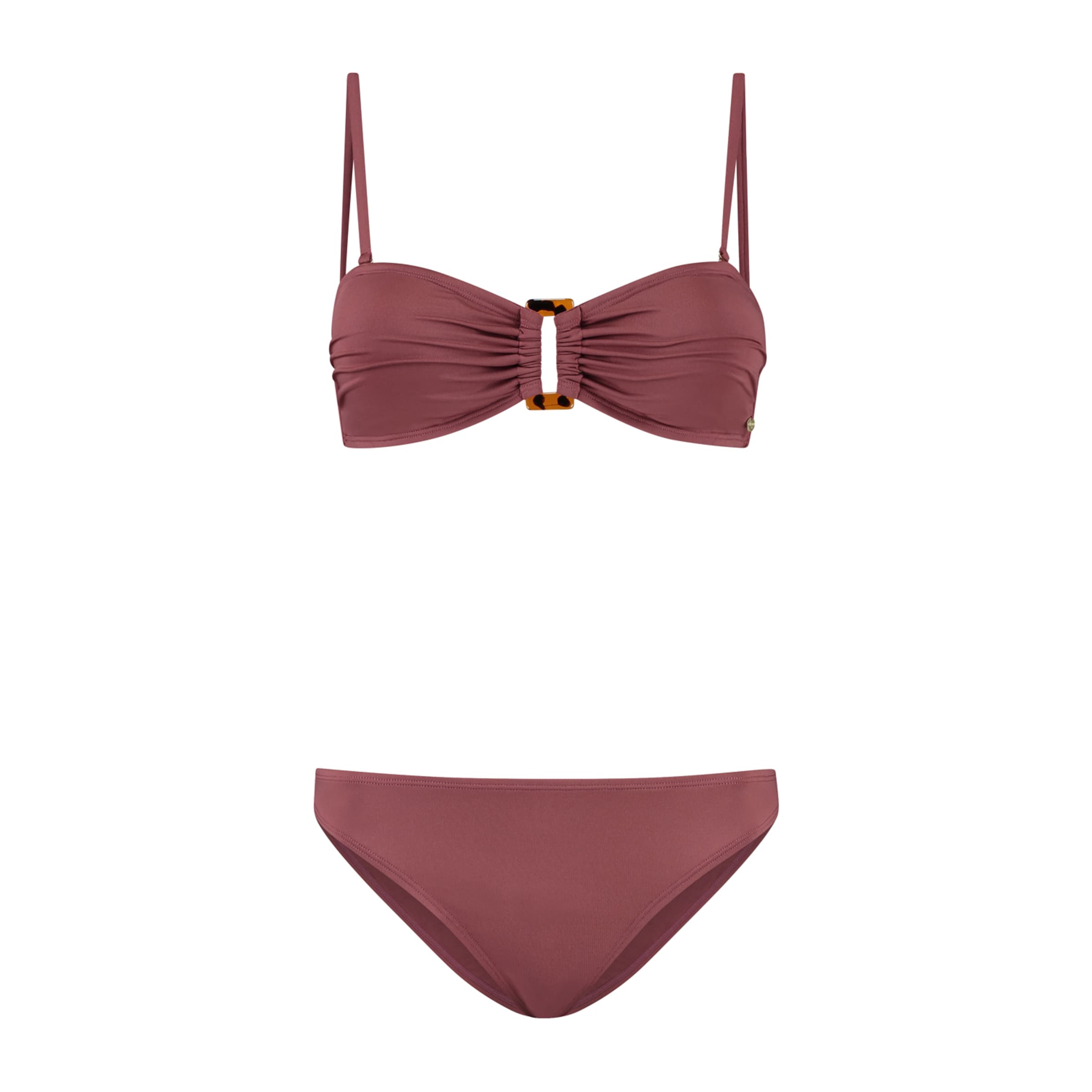 Shiwi Bez ramienok Bikiny 'Zoe' - Hnedá: predná strana