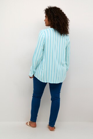 Camicia da donna 'Sida' di KAFFE CURVE in blu