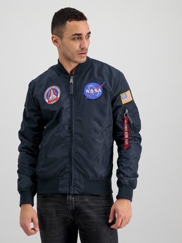 Geacă de primăvară-toamnă 'MA-1 TT NASA Reversible II' de la ALPHA INDUSTRIES pe albastru