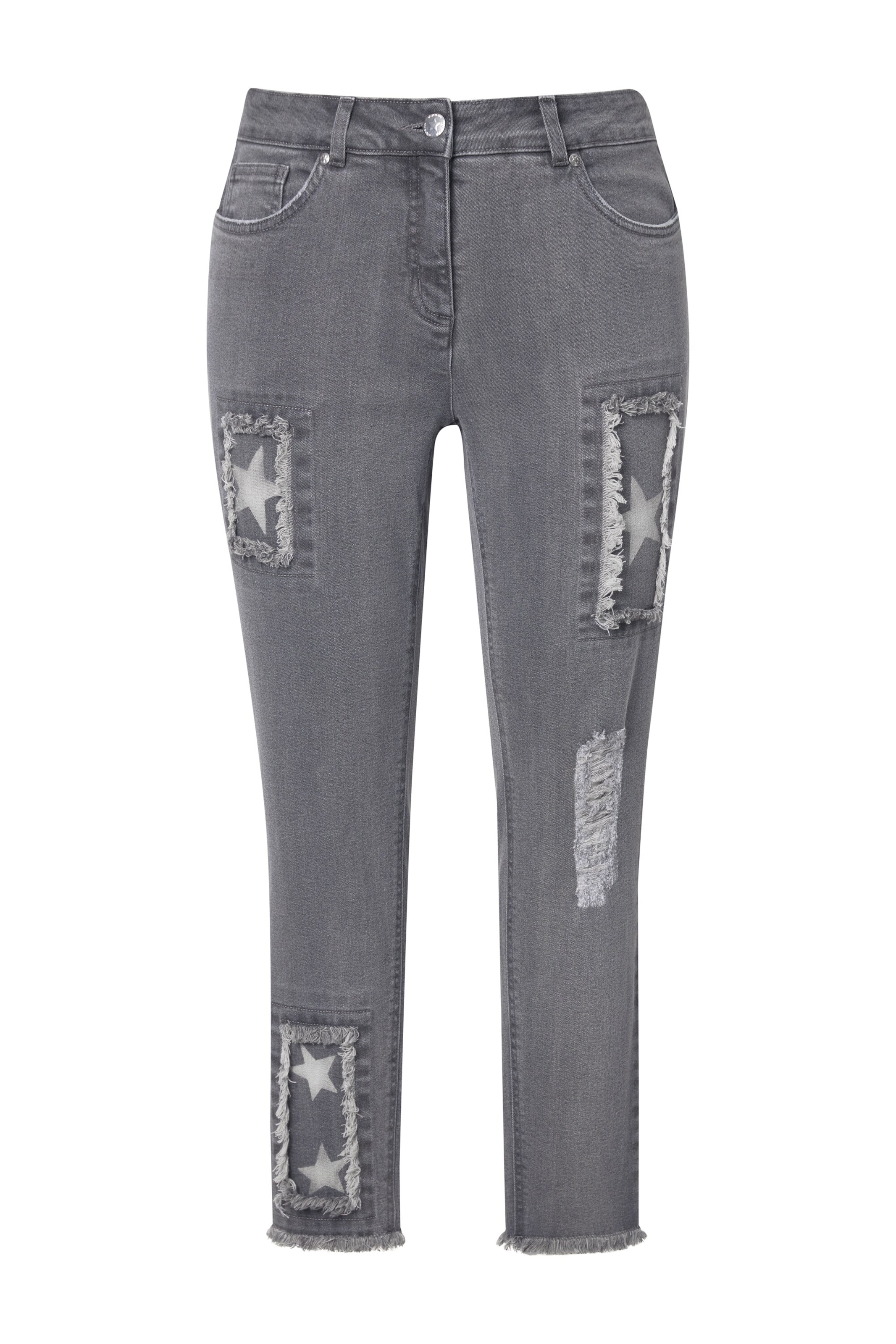 Angel of Style Skinny Jeans in Grey: front