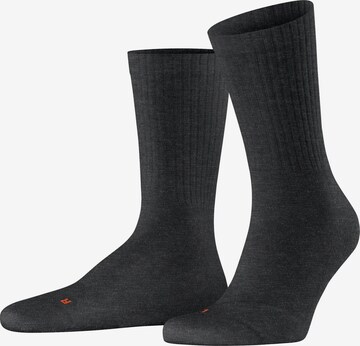 FALKE Run Rib Crew in Grau: Vorderseite