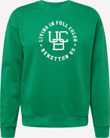 UNITED COLORS OF BENETTON Sweatshirt in Groen: voorkant