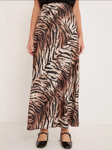 Bigdart Skirt in Brown: front