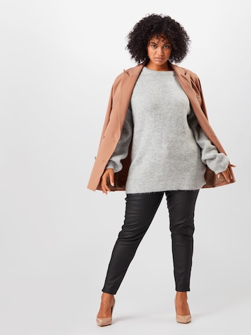 ABOUT YOU Curvy Pullover 'Mina' in Grau