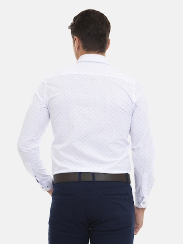 Sir Raymond Tailor Slim fit Button Up Shirt 'Risor' in White