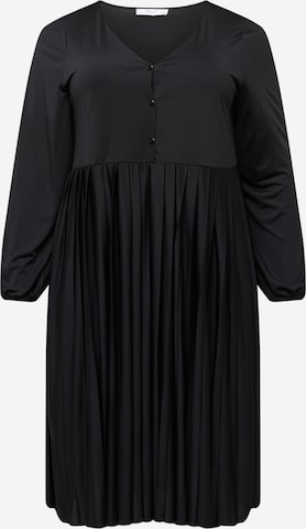 Robe 'Kasha' ABOUT YOU Curvy en noir : devant