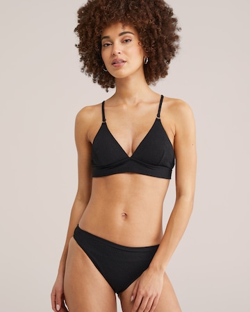 WE Fashion Háromszög Bikini felső - fekete: elől