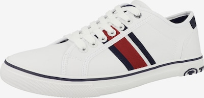 TOM TAILOR Sneakers laag in de kleur Marine / Rood / Wit, Productweergave