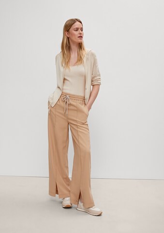 Wide Leg Pantalon comma casual identity en marron