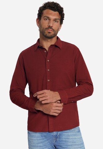 No Excess Regular fit Overhemd in Rood