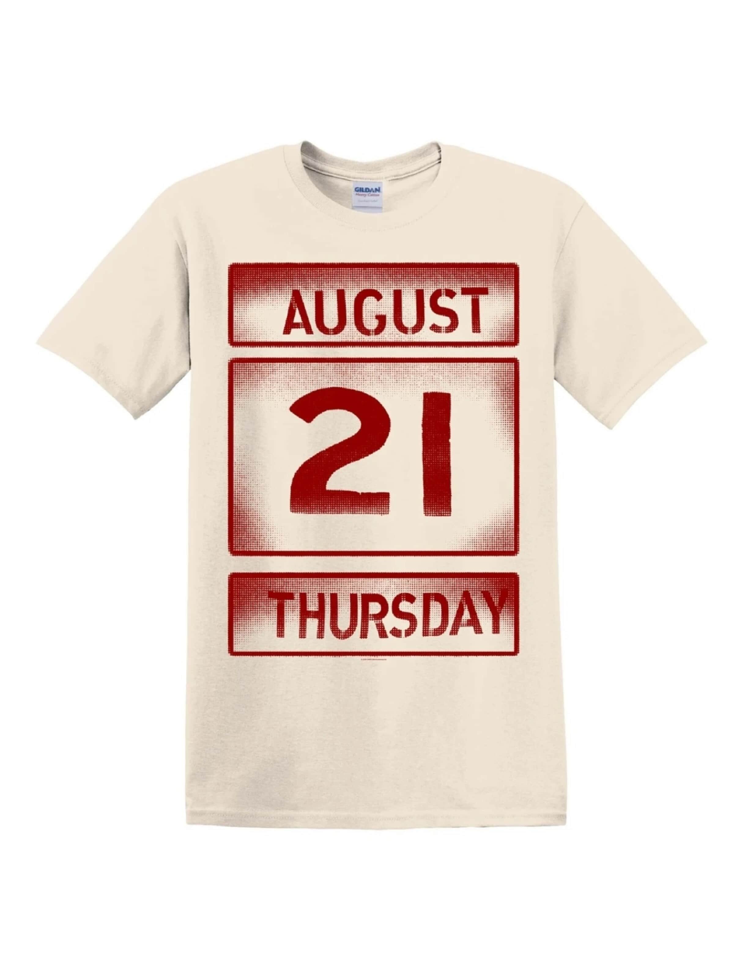 Oasis Shirt 'Oasis- Calendar Off T-Shirt'‌‌‌‌‌‌‌‌ in Beige: Vorderseite