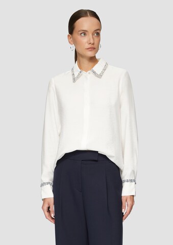 s.Oliver BLACK LABEL Blouse in Beige: voorkant