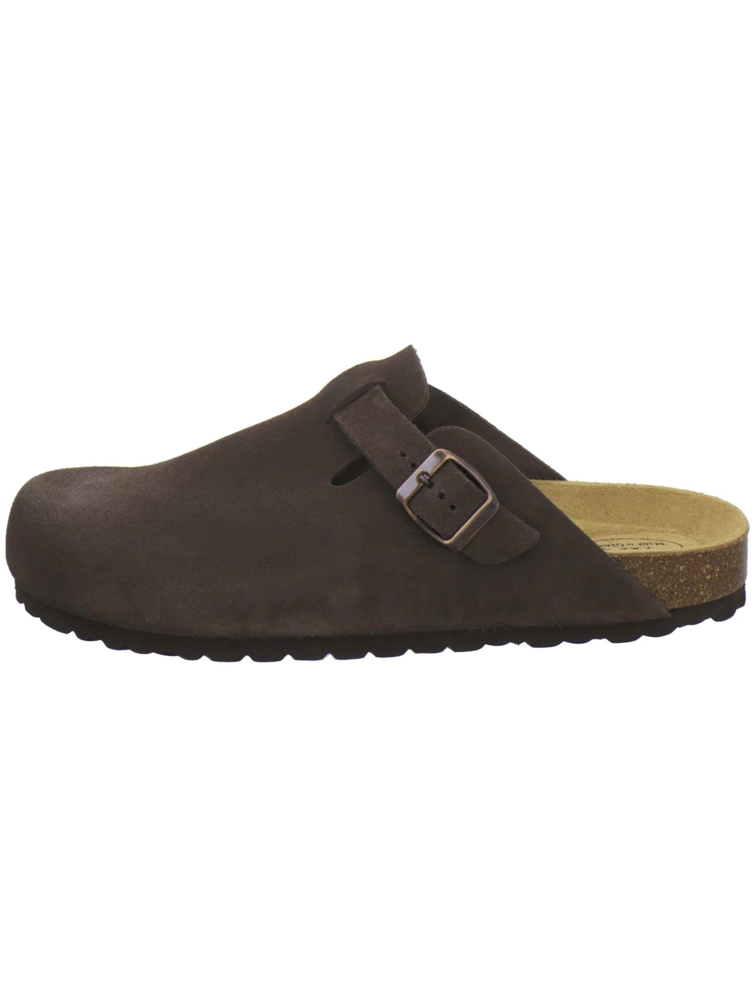 AFS-Schuhe Clogs 'Clogs Herren espresso Veloursleder' in Bruin