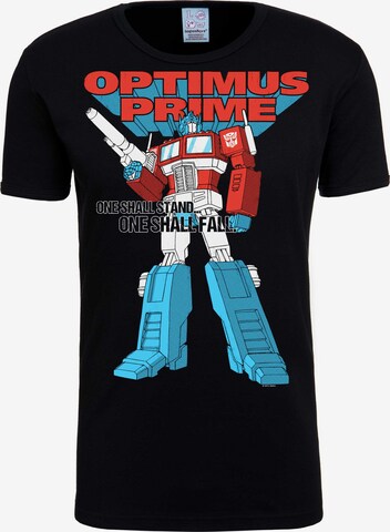 LOGOSHIRT T-Shirt 'Optimus Prime - One Shall Stand' in Mischfarben: predná strana