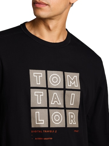TOM TAILOR - Camiseta en negro