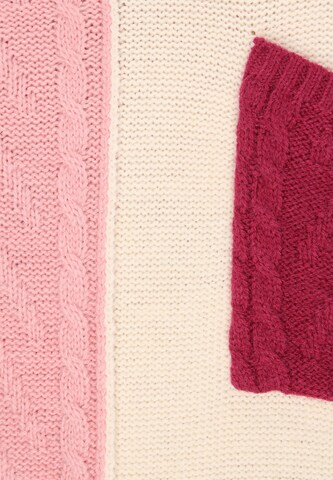 swirly Trui 'Back To School' in Roze