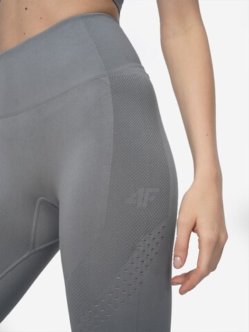 4F Skinny Workout Pants 'FNK F5053' in Grey