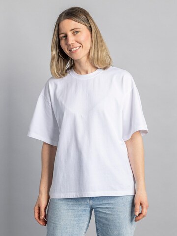 Dirts Oversized Shirt 'Heavy Cotton T-Shirt BOXY' in White: front