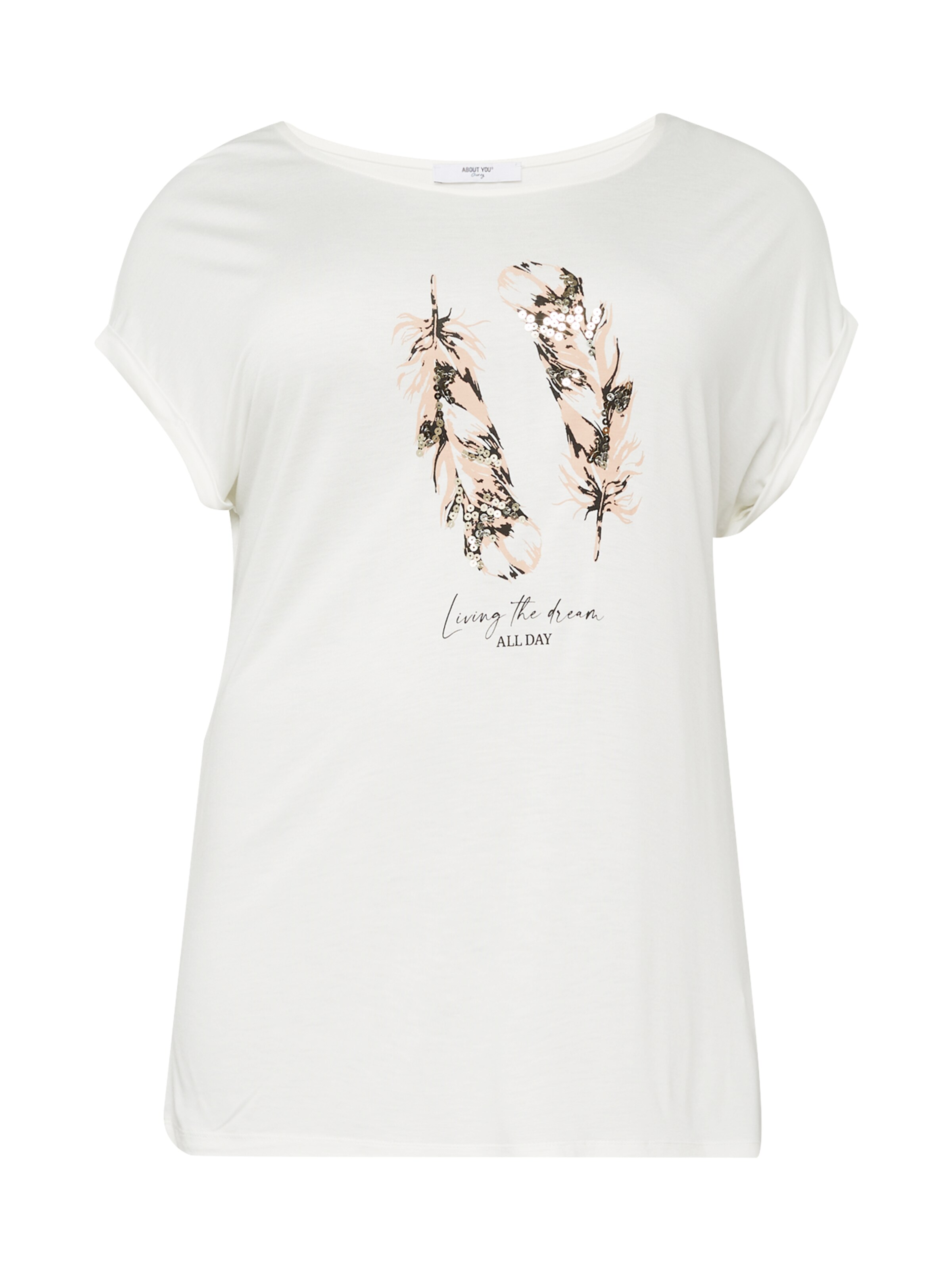 ABOUT YOU Curvy Shirt 'Maja' in White: front