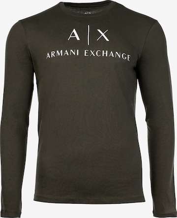 ARMANI EXCHANGE - Camiseta en verde: frente