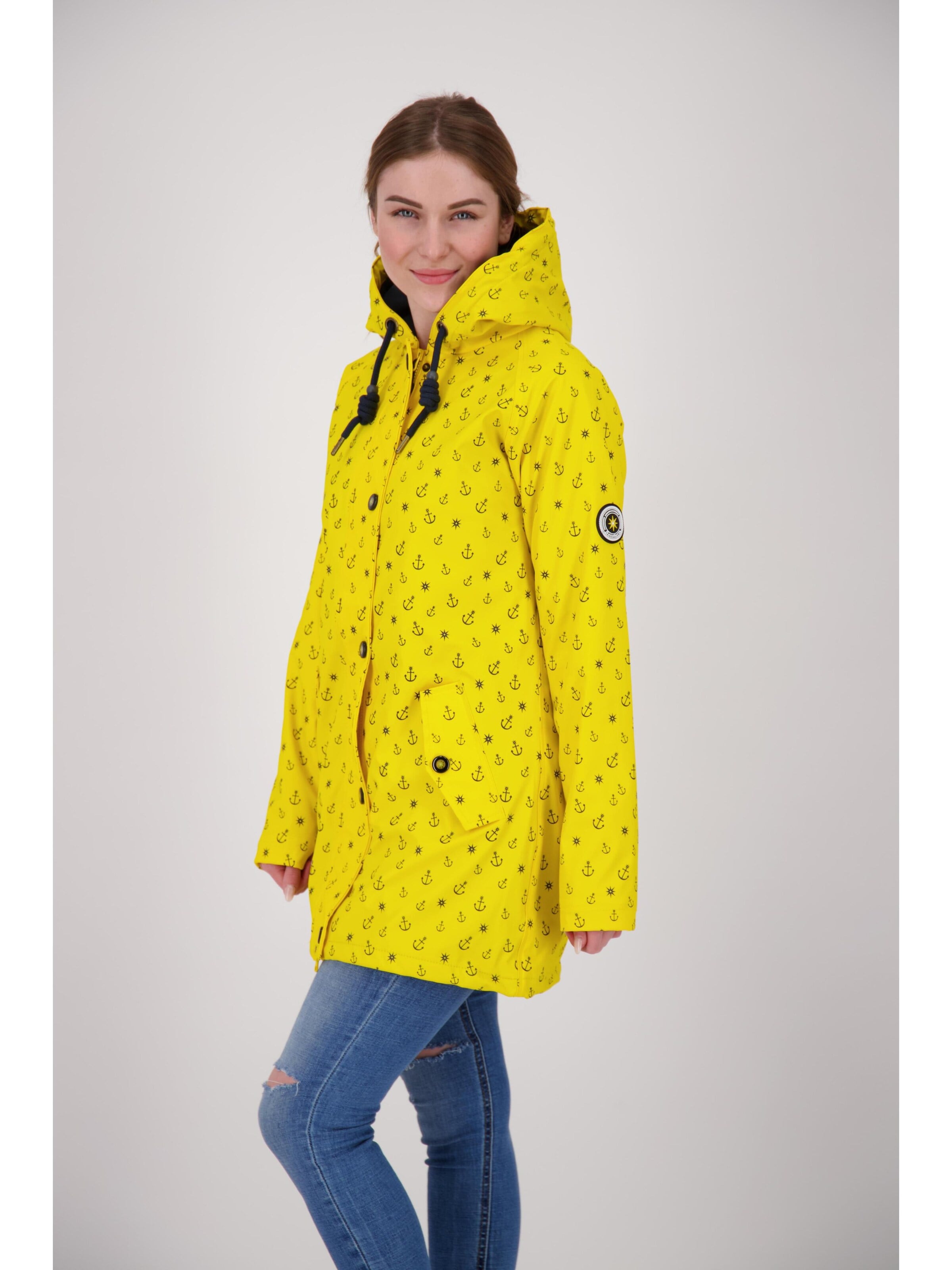 Giacca per outdoor 'Friesennerz ANKERGLUTWOLKE WMN' di ankerglut in giallo