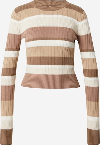 HOLLISTER Sweter 'WEBEX' w kolorze brązowy: przód